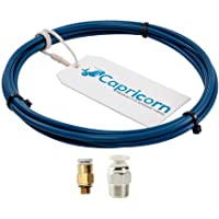 Tubo de Bowden de Creality Capricornio original [1.2m] con 1 x PC4-M6 Quick Fitting y 1 x PC4-M10 Empuje neumático recto…